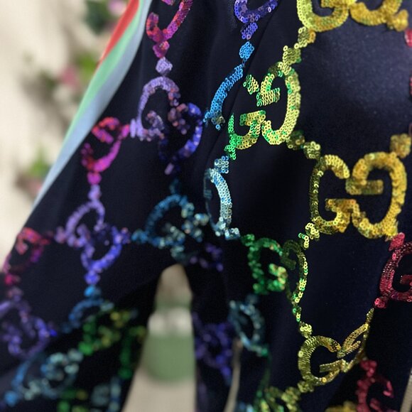 Gucci Rainbow Sequin Track Jacket - Picture 10 of 12